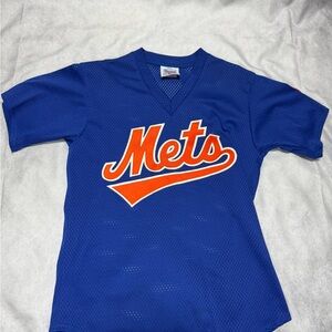 Majestic Blue and Orange Mets Jersey
